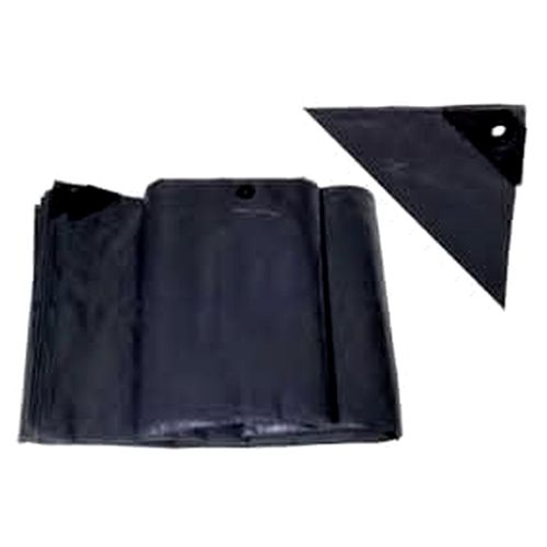 Abdeckplane mit Ösen, Grau, ungiftig, lebensmittelecht, 200 g/m² (8 x 12 m)
