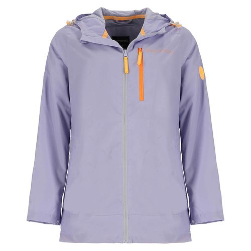 Wattlöper Damen Jacke Reflektierend mit Kapuze - Reflektierende Outdoor-Jacke in Lavendel-Flieder Größe 50
