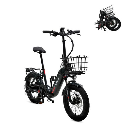 Faltbares E-Bike Swan Fat Grau | 70 km | 10,4 Ah | 18x3,0” | Federgabel