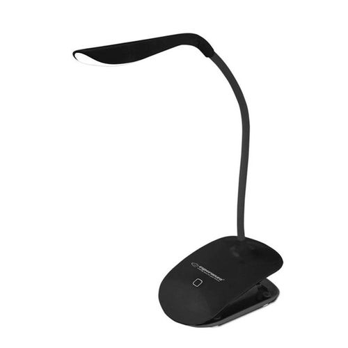Esperanza Lampka led biurkowa Deneb czarna