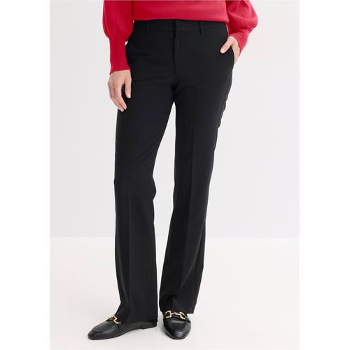 bonprix Feminine Hose mit Bügelfalte, schwarz, Gr.38, elegante Hose mit Bügelfalte