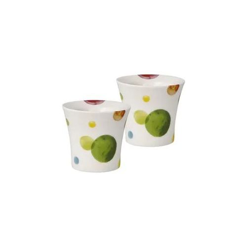 Eierbecher GOEBEL "Eierbecher Set Colori Mix", bunt, B:6,5cm H:6cm, Porzellan, Eierbecher