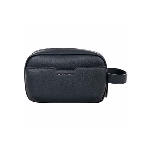 Kulturbeutel ARMANI EXCHANGE "Kulturbeutel ALEX BEAUTY", Herren, Gr. B/H/T: 22cm x 15cm x 7cm 0, blau, Obermaterial: 100% Polyester PES., Taschen Kulturbeutel