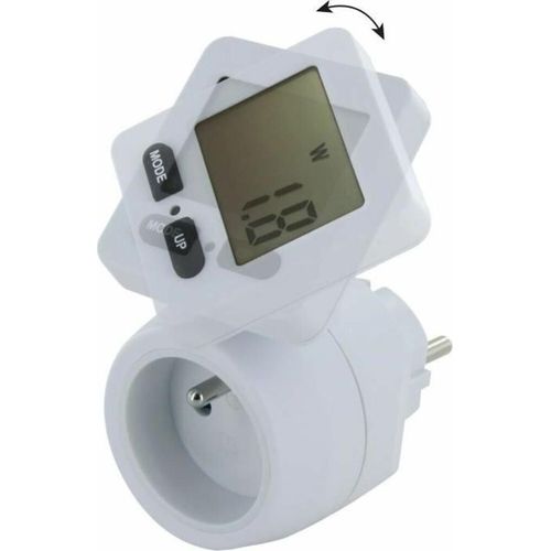 Steckdose mit Verbrauchszähler Chacon 54351 Weiß