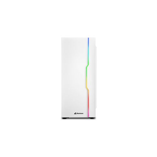SHARKOON PC-Gehäuse "RGB Slider", weiß, B:47,5cm H:23cm T:50,5cm, Computergehäuse, PC-Gehäuse
