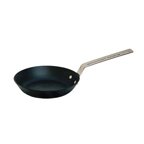 Bratpfanne RONNEBY BRUK "Karbon-Bratpfanne, mit rostfreiem Schmiedegriff", schwarz, B:20cm H:4cm L:40cm, Pfannen, Bratpfanne, Karbonstahlkörper mit Prägemuster