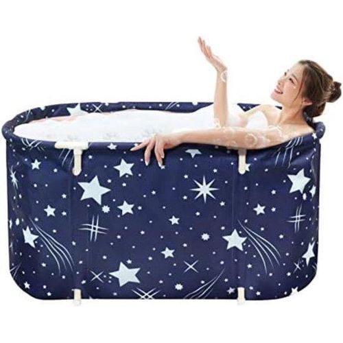 Freistehendes Opvoubares - Freistehendes Bad - Opvoubares Bad - 113 x 68 x 57 cm - Blauw - Kunststoff