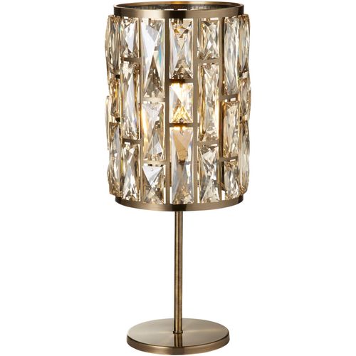 SEARCHLIGHT Tischleuchte "Bijou Table Lamp", antikmessing, 1, Ø 19,5cm H: 30cm, 1 Stk., Leuchten, Tischleuchte
