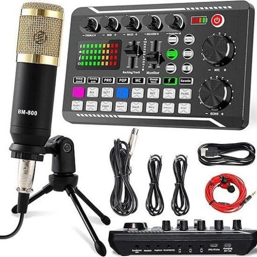 Podcast-Ausrüstung-Set - Mikrofon-Set - Komplett - Geschenk Für Mann - Geschenk Für Frau - Geschenk Für Kind - Weihnachtsgeschenk