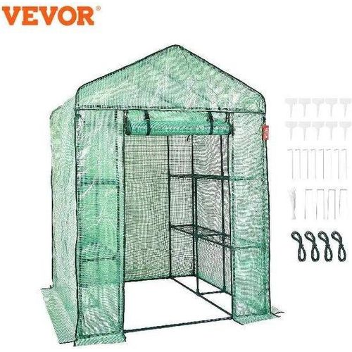 Gartenhütte - Wasserfest - PE-Netz - Hochemissiv - 33kg Tragfähigkeit - 141x74.5x205cm