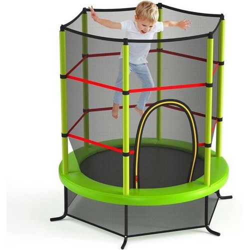 Innenminitrampolin für Kinder, 165 cm, Sicherheitsnetz, Indoor-Trampolin, für Kinder ab 3 Jahren