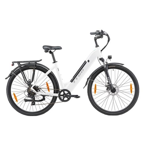 28 Zoll 20Ah E Bike City Elektrofahrrad mit tiefem Einsteig Pedelec Motor Reichweite bis 120km E-City Bike E-Hollandräder Herren Damen