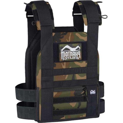 Trainingsvest verstelbaar, camo, 9 kg, verschiedene Gewichte, leicht zu trainieren