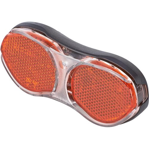 Fahrrad-Frontlicht PROPHETE "LED Rücklicht für Seiten und Nabendynamo", schwarz (schwarz, rot), Fahrradlampen