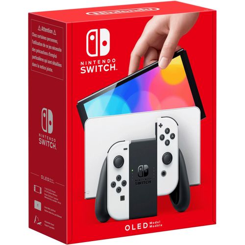 NINTENDO SWITCH Konsolen-Set "Switch OLED", weiß, B:24,2cm H:1,39cm T:10,2cm, Spielekonsolen
