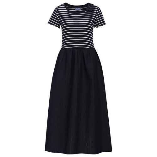 Damen Kleid mit Seersucker-Struktur