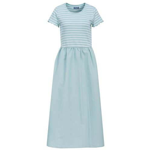 Damen Kleid mit Seersucker-Struktur