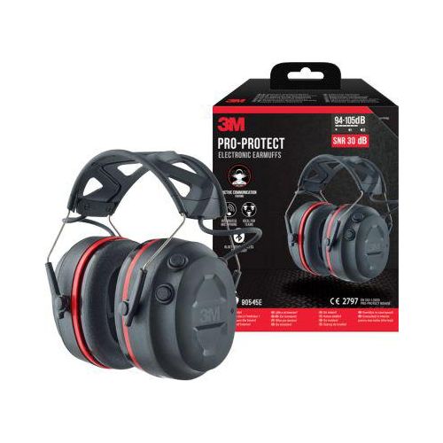 3M Kapselgehörschutz Pro-Protect, elektronisch, Bluetooth, SNR 30 dB, bis 60 h, Auto-Abschaltung, Akkubetrieb