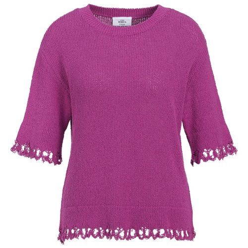 Damen Strickshirt mit Wellenbündchen