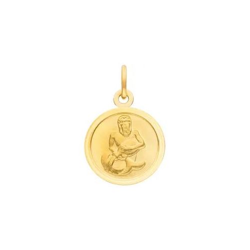 Sternzeichenanhänger JOBO "Sternzeichen rund 12 mm", gelbgold 333, Schmuckanhänger, Damen, Wassermann, Gelbgold 333, 8 Karat 333 Gold