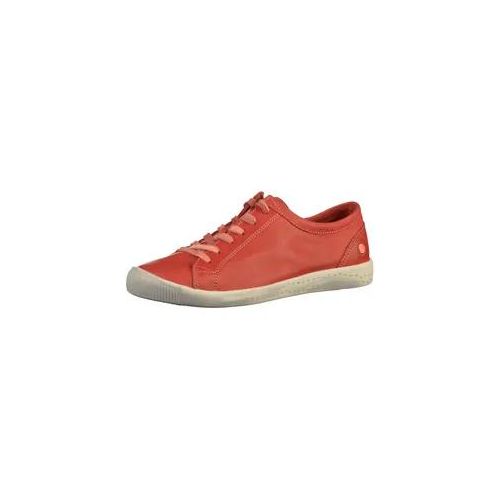 Sneaker SOFTINOS "softinos Sneaker Leder", Damen, Gr. 43, rot, Leder, Schuhe Sneaker