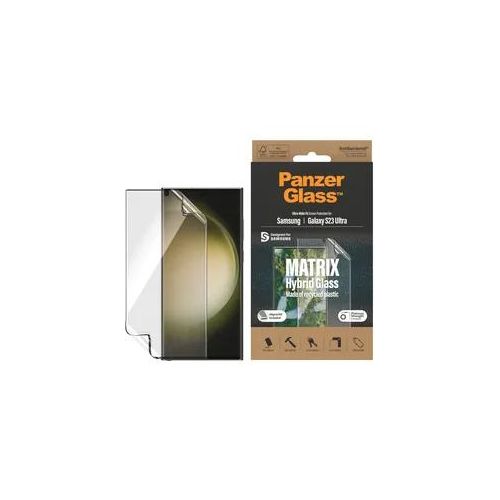 PANZERGLASS Displayschutzfolie "Displayschutz - Samsung Galaxy S23 Ultra UWF PET-Flaschen AB wA", transparent, B:10cm H:3cm T:25mm, Displayfolien