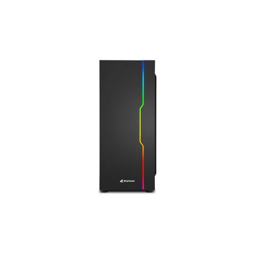 SHARKOON PC-Gehäuse "RGB Slider", schwarz, B:47,5cm H:23cm T:50,5cm, Computergehäuse, PC-Gehäuse