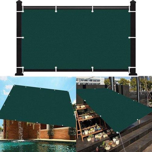 Sonnenschirm - Schattentuch Garten - Terrasse Überdachung - atmungsaktives HDPE-Material - 1,6 x 2 m - Grün