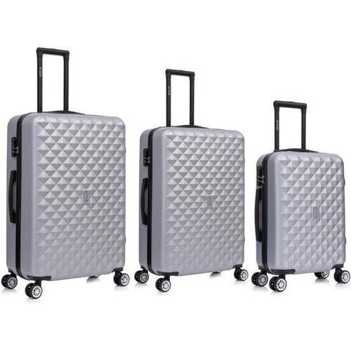 Reisekoffer 3-teilig - 360-Grad-Wagen - Reisegepäck - Grau