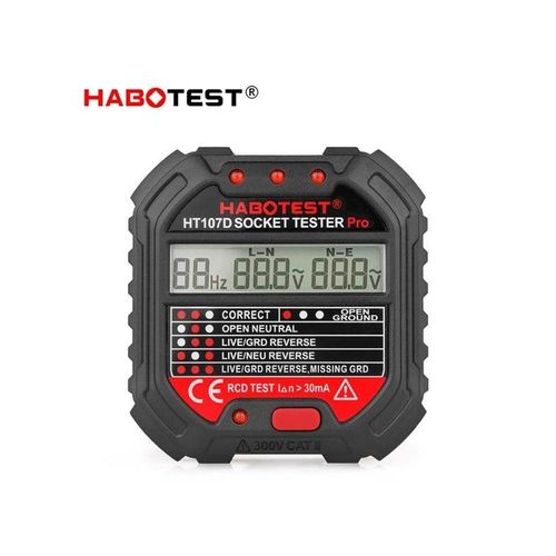 Habotest HT107D receptacle tester