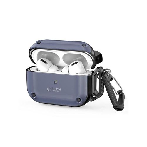 Tech-Protect Rough Hook Case with Carabiner for Apple AirPods Pro 1/2 - Blue