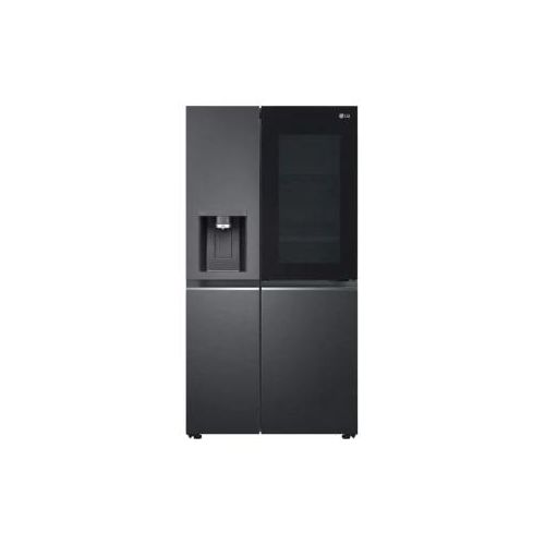 LG Side-by-Side Kühlschrank mit InstaView Door-in-Door® (EEK E, 635L, 179cm hoch) mit Eis, Crushed Ice, Wasserspenr, Festwasseranschluss & Craft Ice GSXB90MC GSXB90MC