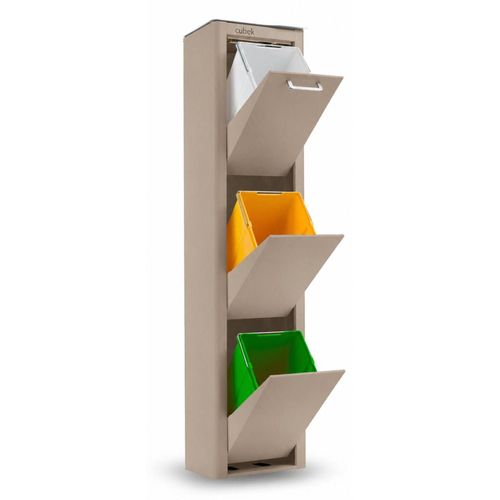 DON HIERRO - CUBEK - Mülleimer / Abfalleimer Mülltrennsystem 60L - 3x20L
