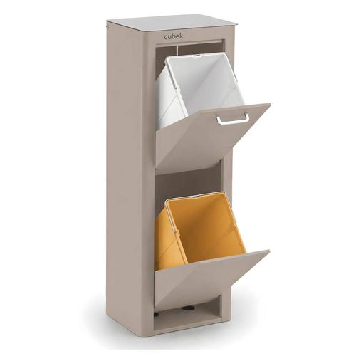 DON HIERRO - CUBEK - Mülleimer / Abfalleimer Mülltrennsystem 40L - 2x20L