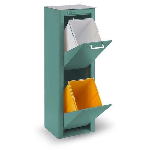 DON HIERRO - CUBEK - Mülleimer / Abfalleimer Mülltrennsystem 40L - 2x20L