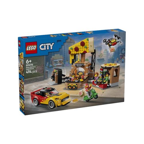 LEGO City 60496 Pizza-Liefererlebnis mit Fahrzeugen