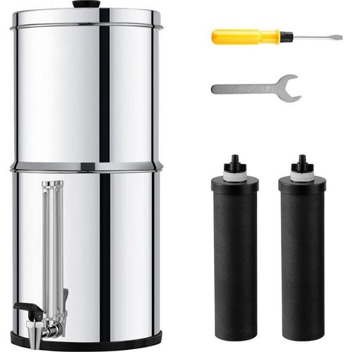 Schwerkraft Wasserfiltersystem - Wasserfilter mit sichtbarem Wasserstand - 7 + 8,5 L - effektive Wasserreinigung - ideal für Trinkwasser