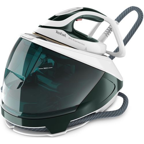 TEFAL Dampfbügelstation "GV9E21 Pro Express Eco", grün (waldgrün, weiß), Dampfbügelstationen, 2200 Watt, 140 g/Min. Dampfabgabe, 560 g/Min. Dampfstoß, Eco-Design