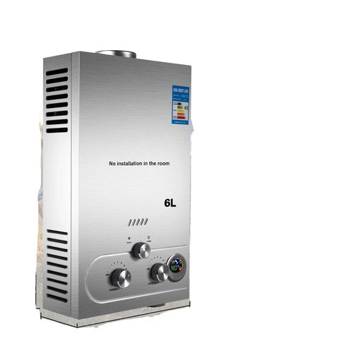 Durchlauferhitzer für Propangas, mehrere Ausgabemöglichkeiten, Edelstahlkonstruktion, 6L 12KW