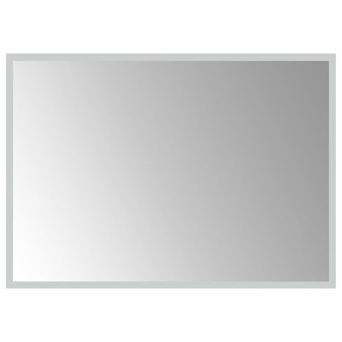 LED Badspiegel 70x50 cm, 4 mm stark, mit IP65-Schutzart und Glasrahmen