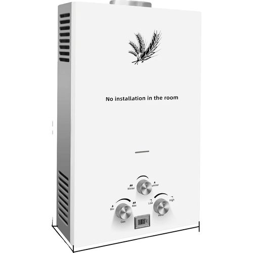 LPG-Wasserheizer, Sofort heißes Wasser, energieeffizientes Design, Weiß 6L