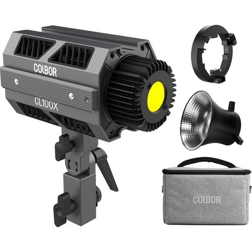 COLBOR CL100X Studio COB-Fotografielicht, 110 W, LED-Videolicht mit zweifarbiger Temperatur, 2700 K šC 6500 K, CRI97+, dimmbar, 10 Lichteffekte, APP-Steuerung mit Bowens-Halterung, Reflektor, Tragetasche fuer Vlog, Live-Streaming, Portrait, Produkt, Hochzeitsfotografie