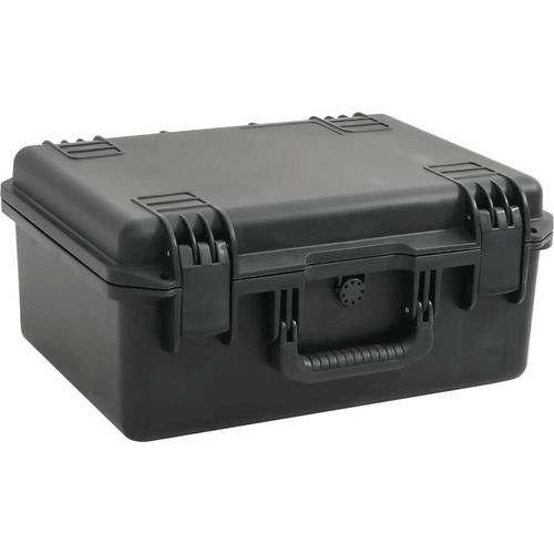 Koffer für Flugreise Tragbar Schwarz 49x38x23 cm PP
