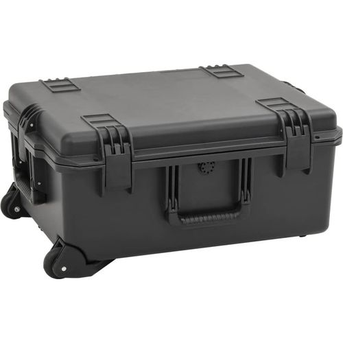 Koffer für Flugreise Tragbar Schwarz 62,5x50x28,5 cm PP
