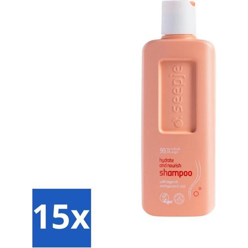 Seepje - Hydrate & Nourish Shampoo - Intensive Feuchtigkeit für gesundes Haar - 300 ml - Vorteilspack - 15 Stücke