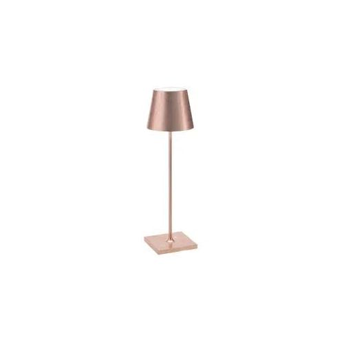 Zafferano Akkuleuchte Poldina Pro 38 cm Blattkupfer