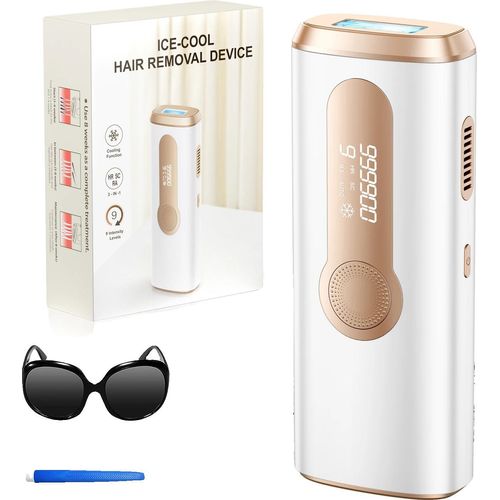 Epilierer, Intensive Lichtimpuls-Technologie, Schnelle Behandlungszeit, Gold, EU-Stecker