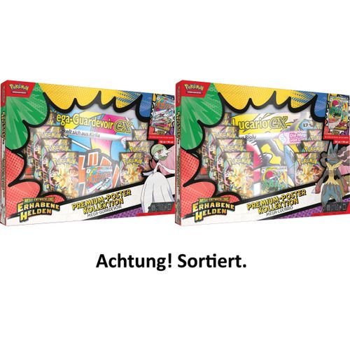 Pokémon Premium-Poster-Kollektion Mega-Entwicklung - Erhabene Helden: Mega-Guardevoir-ex//Mega-Lucario-ex