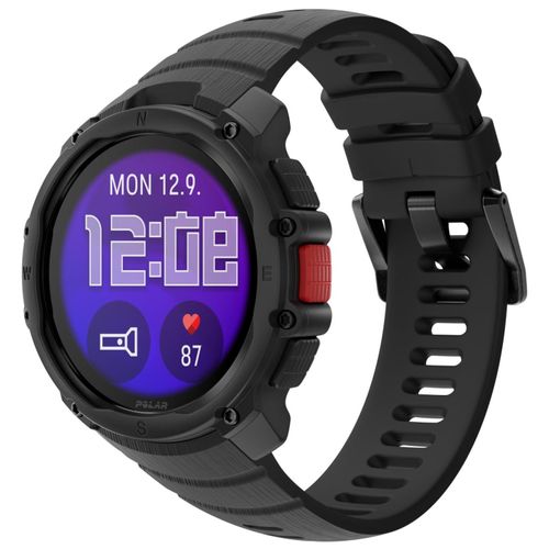 Polar Street X Sportuhr GPS AMOLED - Herzfrequenzmesser, 170+ Sportprofile, 10 Tage Akkulaufzeit, Wasserdicht 50M - Schwarz
