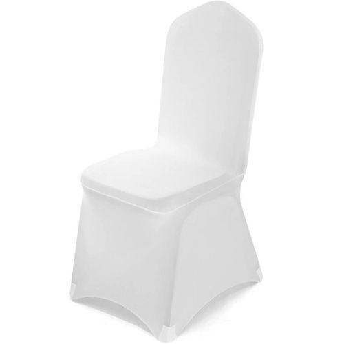 Set aus 100 weißen Stühlebeschutzern für elegante Veranstaltungen und Schutz